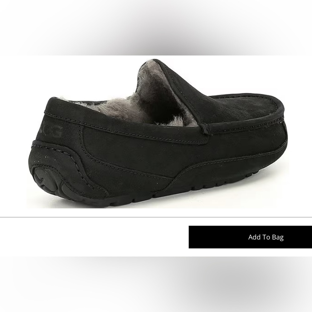 Men’s UGG Ascot leather slippers - Picture 2 of 2